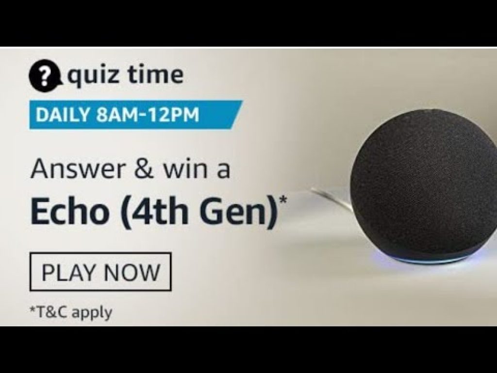 Amazon Quiz 2nd February 2021- Answers & Win Echo Dot