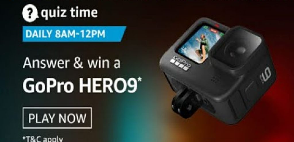 Amazon Quiz Answers Today 31st January – Win GoPro Hero9