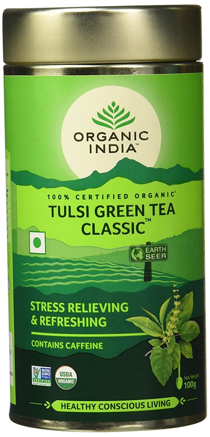 Organic India Classic Tulsi Green Tea, 100 gm