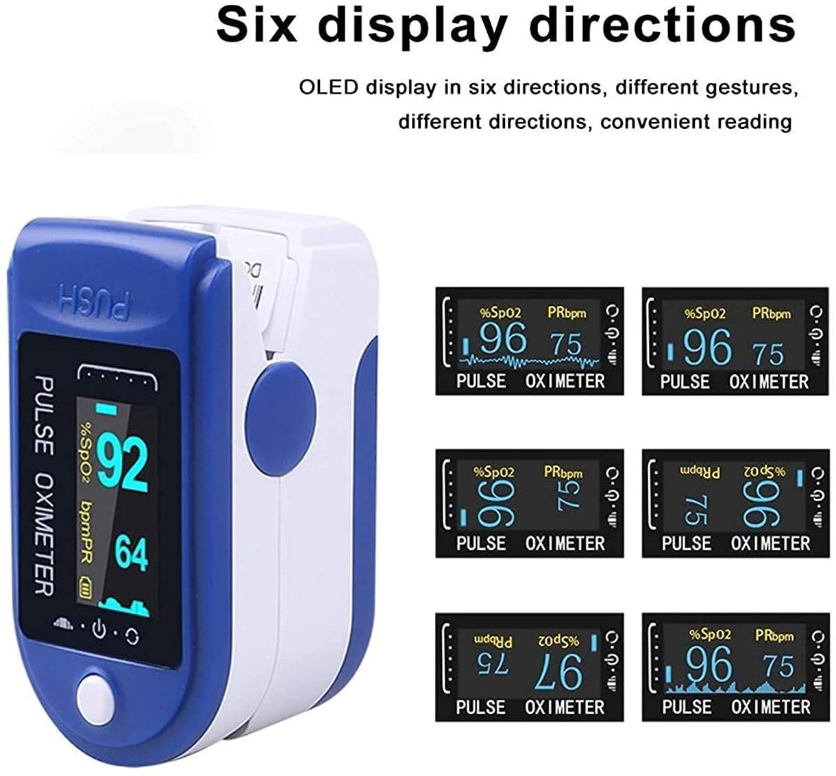 JANKI ENTERPRISE Pulse Oximeter Fingertip Blood Oxygen Monitor