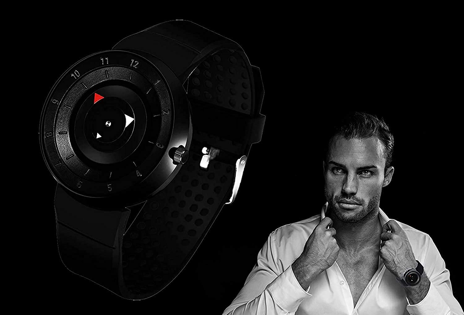 Emartos Analogue Men’s/Boy’s Watch (Black Dial & Strap)